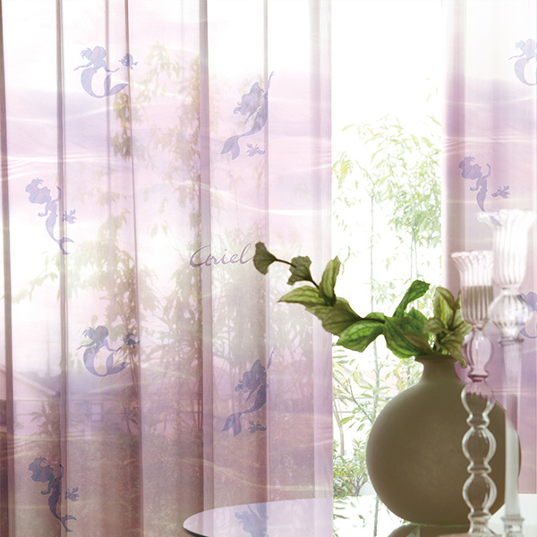 Disney シアーカーテン Princess プリンセス Aqua アクア 100 198cm メーカー直送品 Disney レースカーテン カーテン ブラインド ラグ はがせる壁紙などの通販サイト きせかえマイホーム