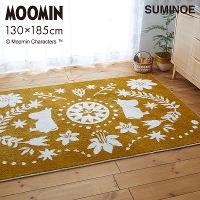 MOOMIN / [~ FOLK LINE RUG tH[NCO@130~185cm