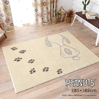 PEANUTS / s[ibc Pawprint RUG / |EvgO 185~185cm